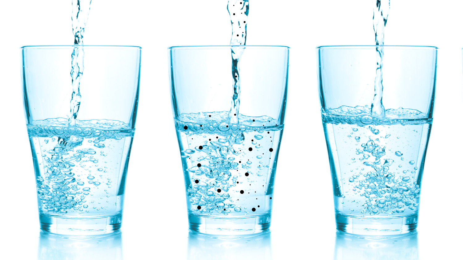 black specs in my water